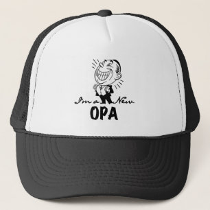 Smiling New Opa T-shirts and Gifts Trucker Hat