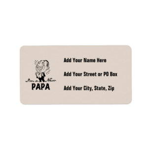 Smiling New Papa T-shirts and Gifts Label