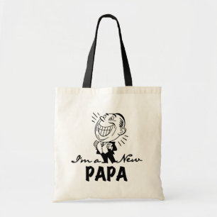 Smiling New Papa T-shirts and Gifts Tote Bag