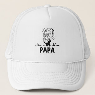 Smiling New Papa T-shirts and Gifts Trucker Hat