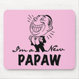 Smiling New Papaw Tshirts and Gifts Mouse Mat