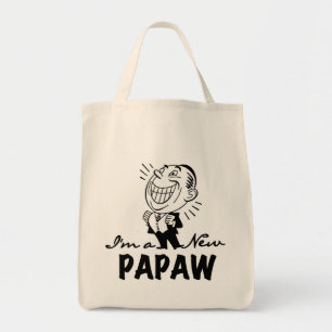 Smiling New Papaw Tshirts and Gifts Tote Bag