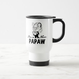 Smiling New Papaw Tshirts and Gifts Travel Mug