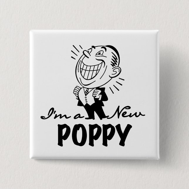 Smiling New Poppy T-shirts and Gifts 15 Cm Square Badge (Front)