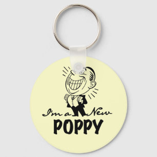 Smiling New Poppy T-shirts and Gifts Key Ring