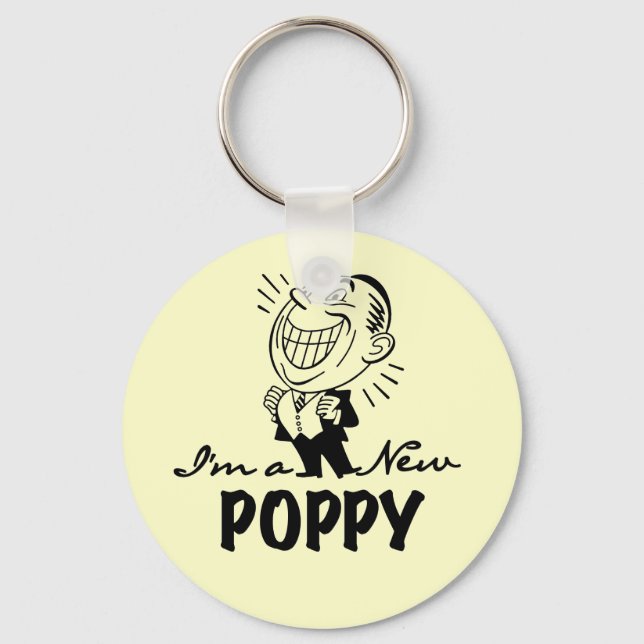 Smiling New Poppy T-shirts and Gifts Key Ring (Front)