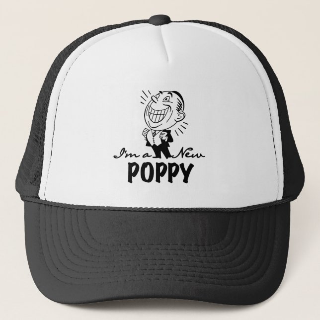 Smiling New Poppy T-shirts and Gifts Trucker Hat (Front)