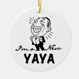 Smiling New Yaya Tshirts and Gifts Ceramic Tree Decoration