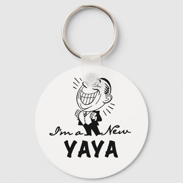 Smiling New Yaya Tshirts and Gifts Key Ring (Front)