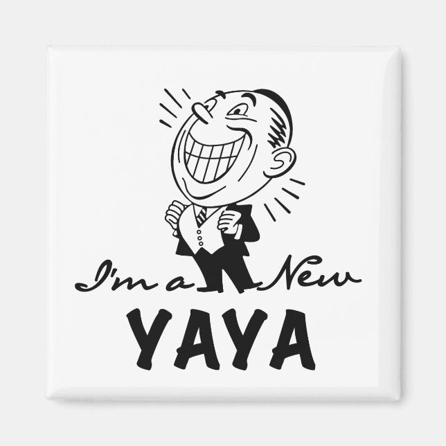 Smiling New Yaya Tshirts and Gifts Magnet (Front)