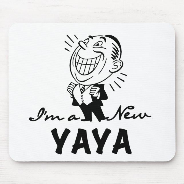 Smiling New Yaya Tshirts and Gifts Mouse Mat (Front)