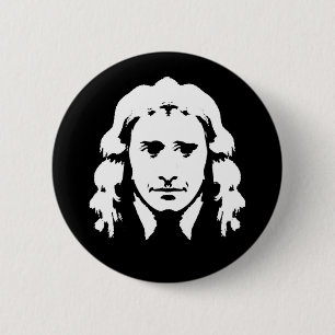 Smiling Newton 6 Cm Round Badge