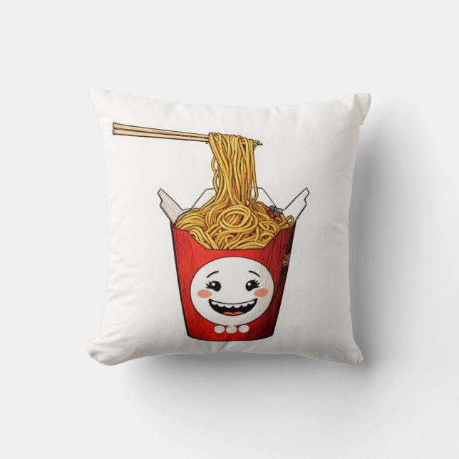 Smiling noodles cushion (Front)