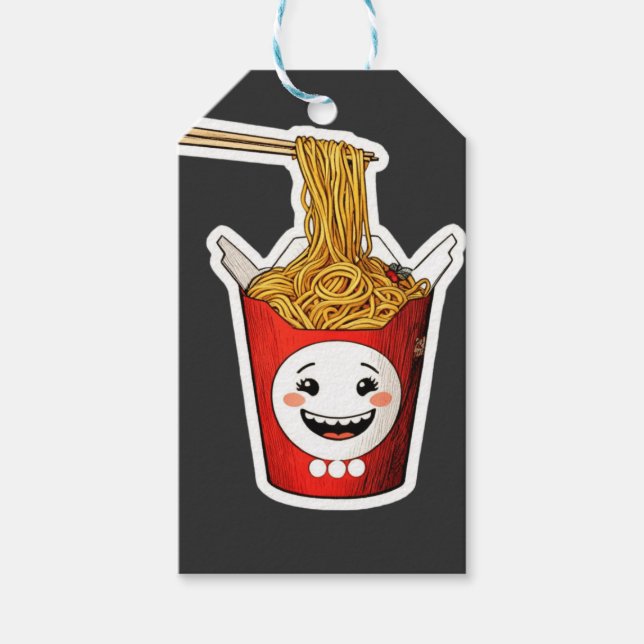 Smiling noodles gift tags (Front)
