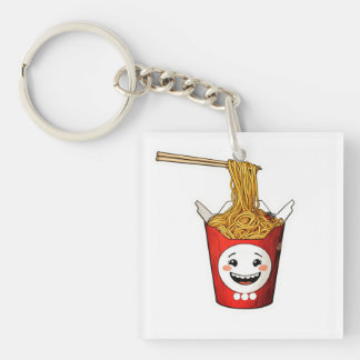Smiling noodles key ring