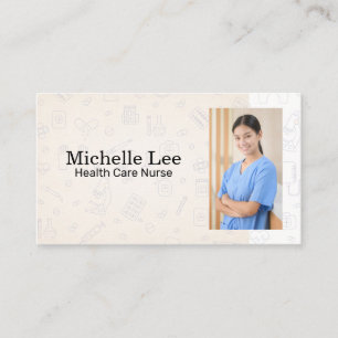 Smiling Nurse   Health Care Professional Appointment Card