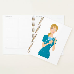 Smiling Nurse with Syringe  Planner
