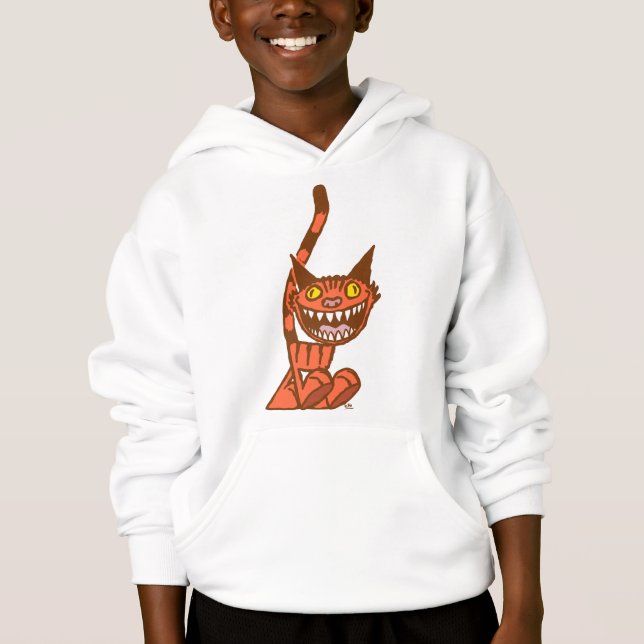 Smiling Orange Kitty cartoon Children T-shirt (Front)