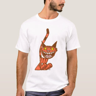 Smiling Orange Kitty cartoon T-shirt