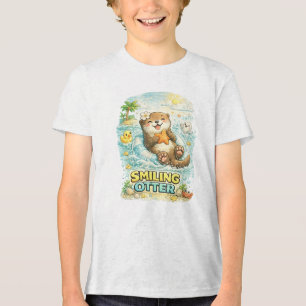 Smiling Otter Tri-Blend Shirt