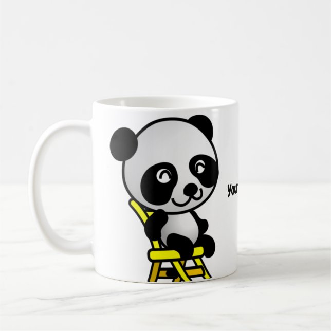 Smiling Panda Coffee Mug (Left)
