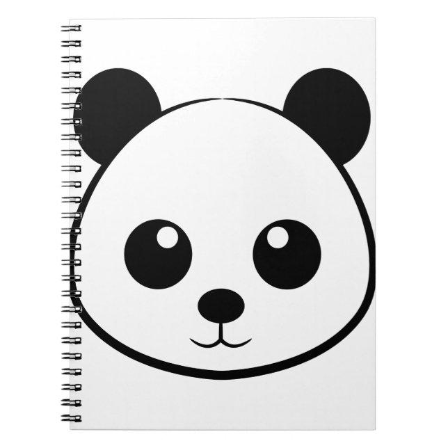 Smiling  panda face notebook (Front)