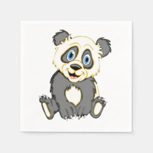 Smiling Panda Napkin