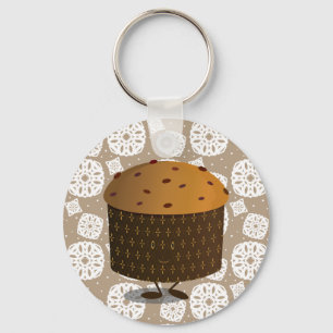 Smiling Panettone Key Ring