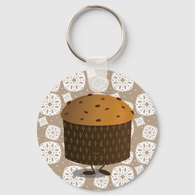 Smiling Panettone Key Ring (Front)