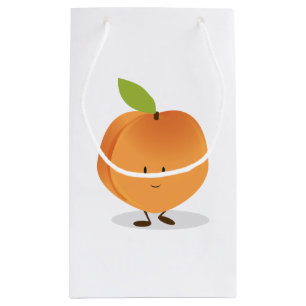 Smiling Peach Small Gift Bag