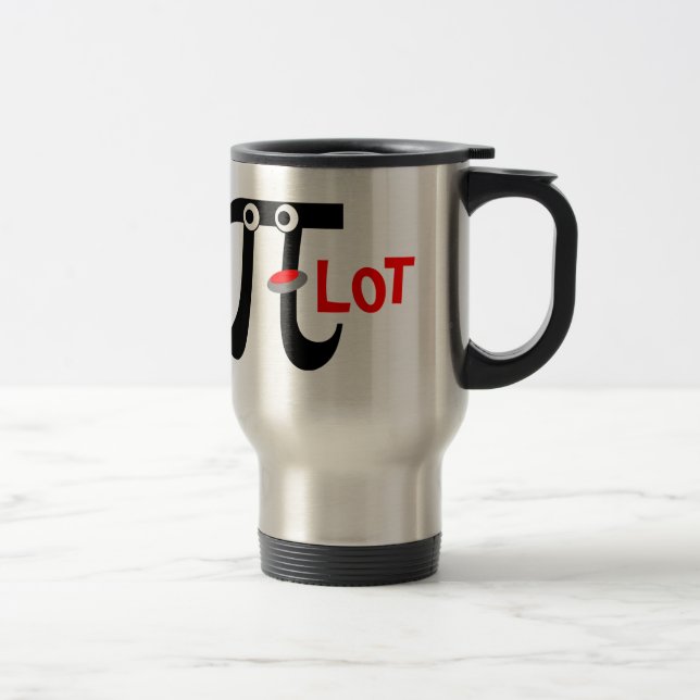Smiling PI-LOT Aluminium Travel Mug (Right)