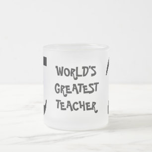 Smiling PI World's Greatest Teacher Glass Mug