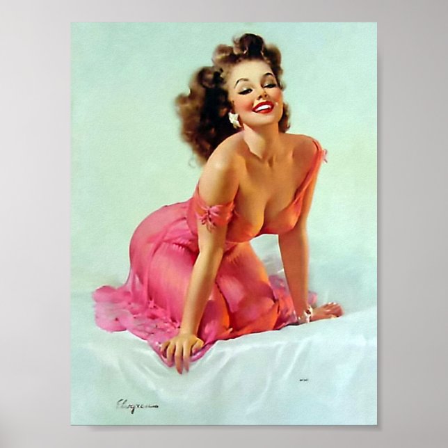 Smiling Pin Up Poster (Front)