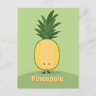 Smiling Pineapple Postcard