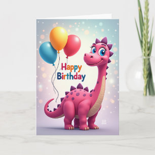 Smiling Pink Creature Card