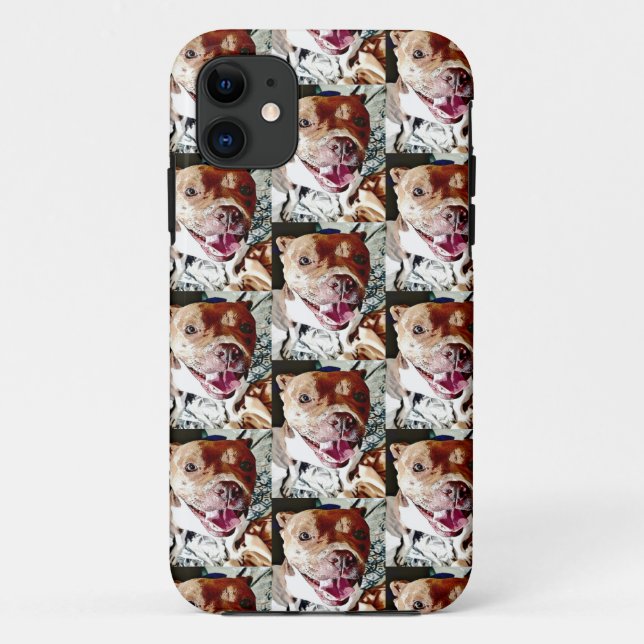 Smiling Pittie Face Case-Mate iPhone Case (Back)
