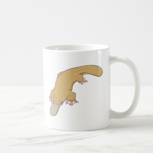 Smiling Platypus Coffee Mug (Right)