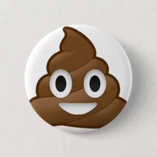 Smiling Poop Emoji 6 Cm Round Badge
