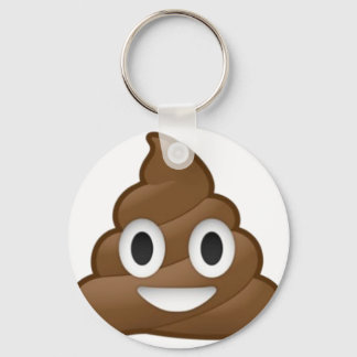Smiling Poop Emoji Key Ring