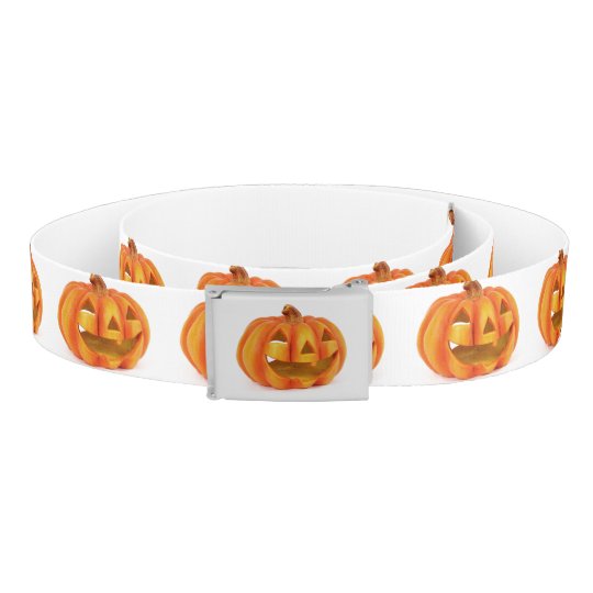 Smiling Pumpkin Jack O Lantern Halloween Belt Zazzle.co.uk