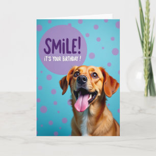 Smiling Pup Birthday Card