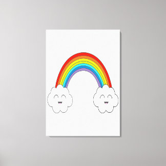 Smiling Rainbow Canvas Print