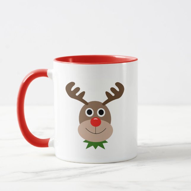 Smiling reindeer mug (Left)