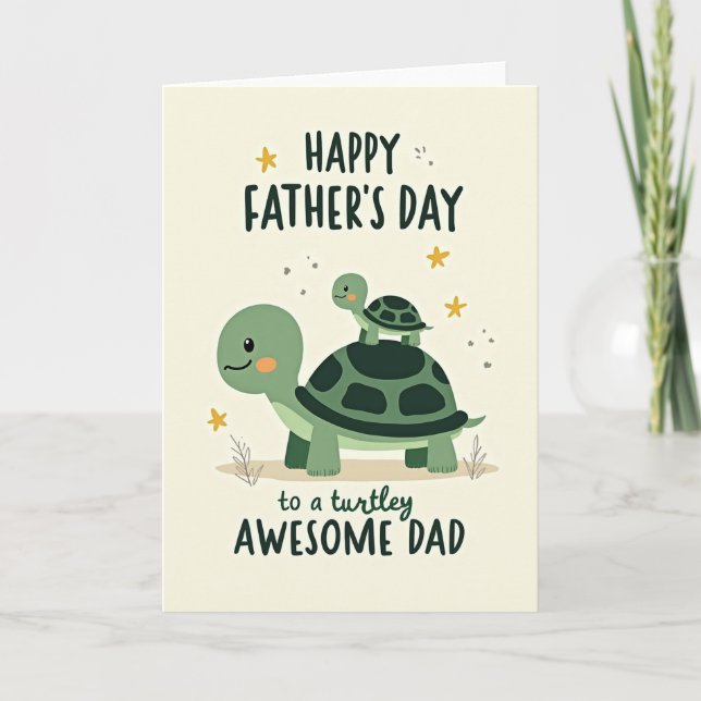 Smiling Reptile Father Card (Front)