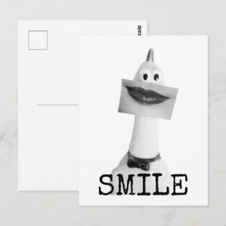 Smiling Rubber Chicken Postcard
