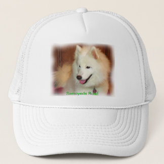 Smiling Samoyed Digital Oil Painting Effect Hat