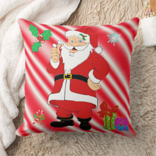 Smiling Santa Christmas Cushion