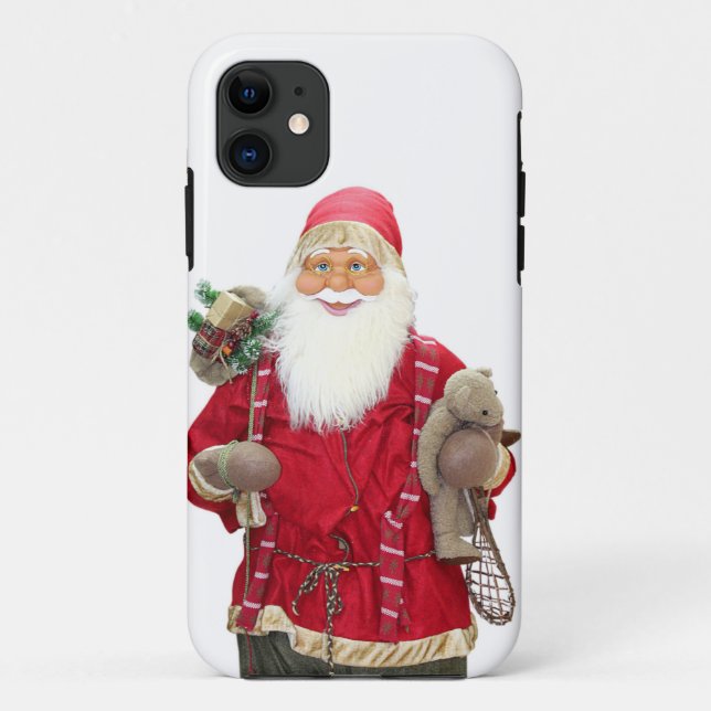 Smiling Santa Claus Cartoon Case-Mate iPhone Case (Back)