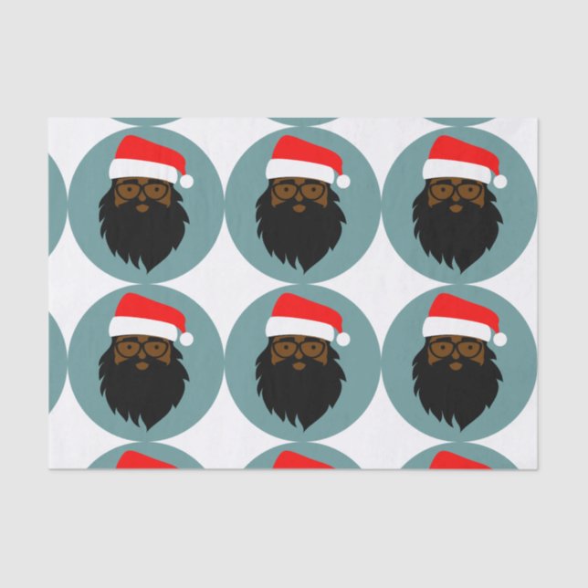 Smiling Santa Tissue Paper (Front)