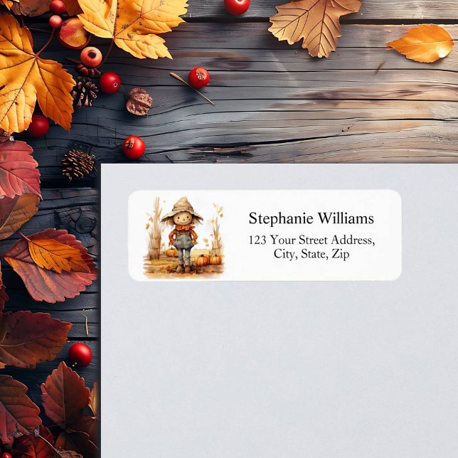 Smiling Scarecrow Fall Return Address (Creator Uploaded)